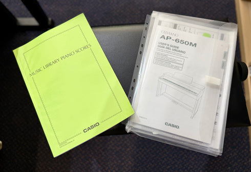 Casio Celviano AP-650MBK Digital Piano W/- Bench, Manual, etc ( Pre Owned) -Instore Pickup or Local Delivery Only-