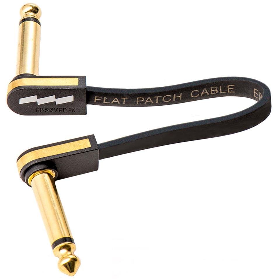 EBS Premium Gold Flat Patch Cables 10cm Infinite Music