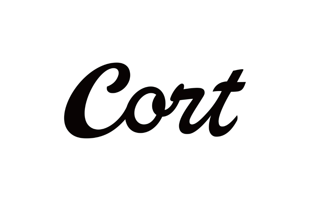 Bold black Cort brand logo in a classic, flowing cursive script on a clean white background.