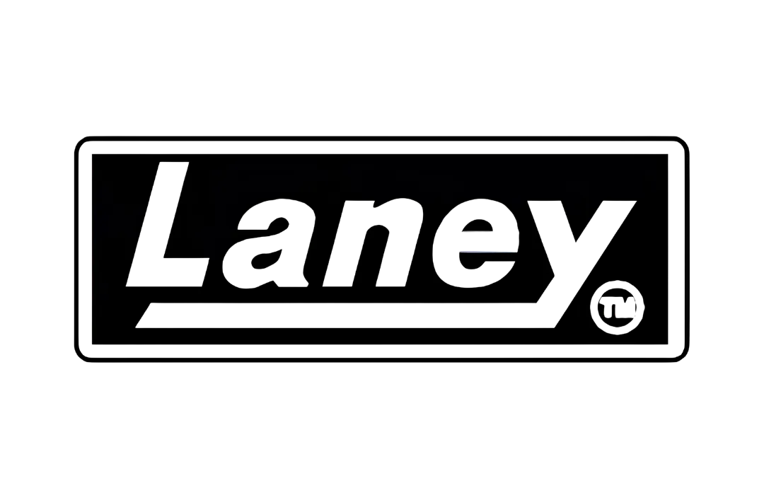 White Laney logo with bold, italicized lettering inside a black rectangular border on a white background.