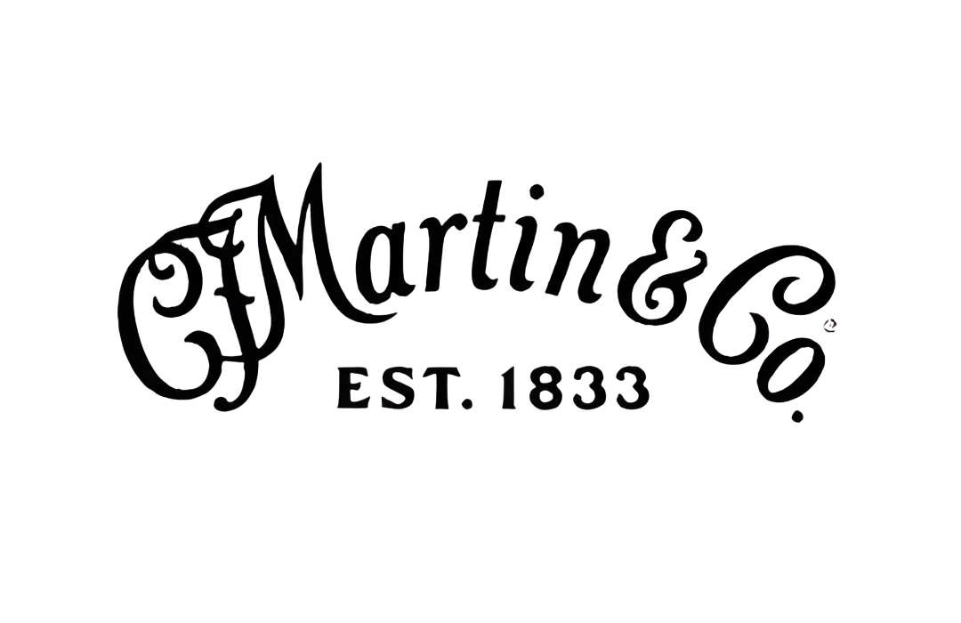 Black C.F. Martin & Co. logo with elegant cursive lettering and EST. 1833 text on a white background.