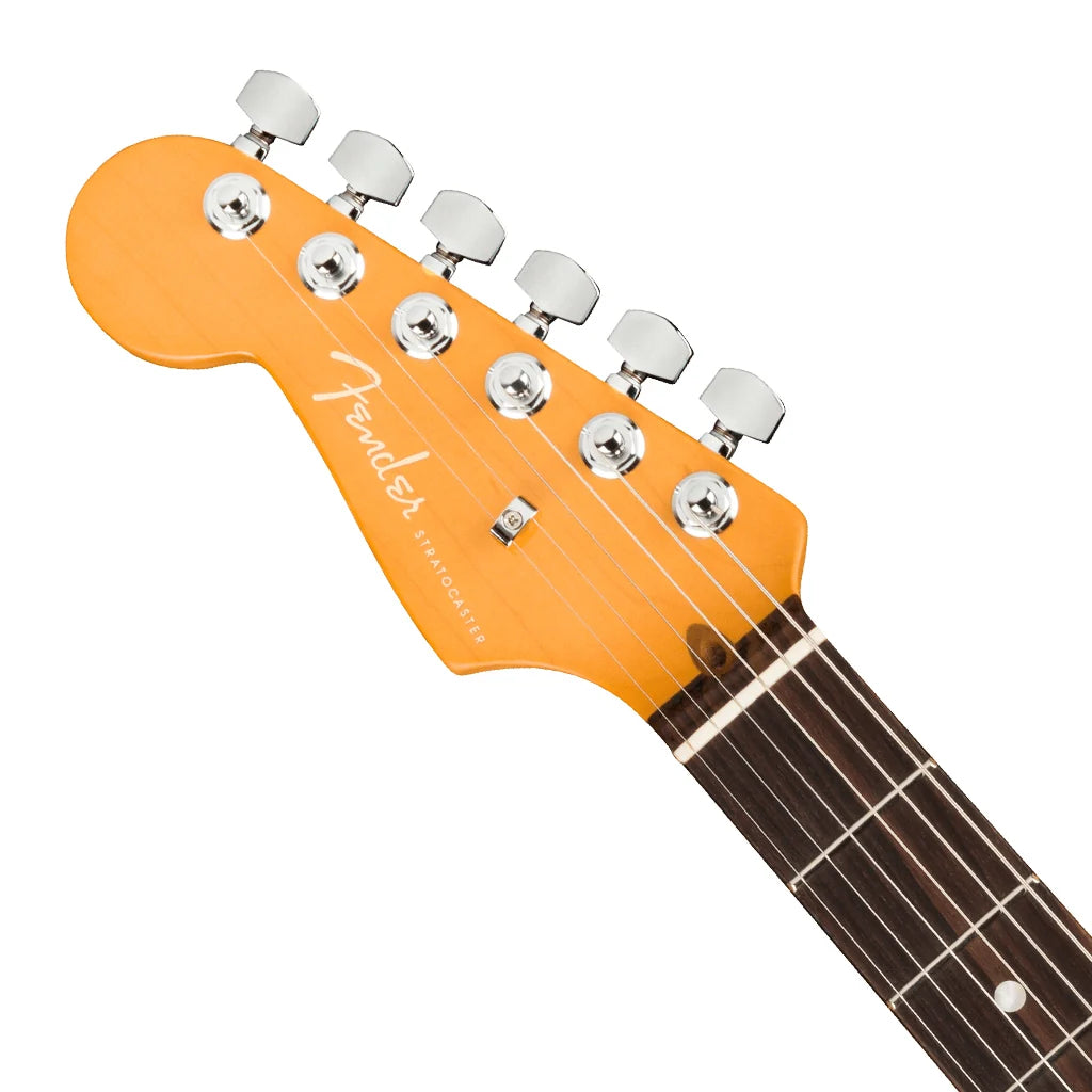 Fender American Ultra Stratocaster Left Hand Electric Guitar - Arctic Pearl w/ Deluxe Hard Case