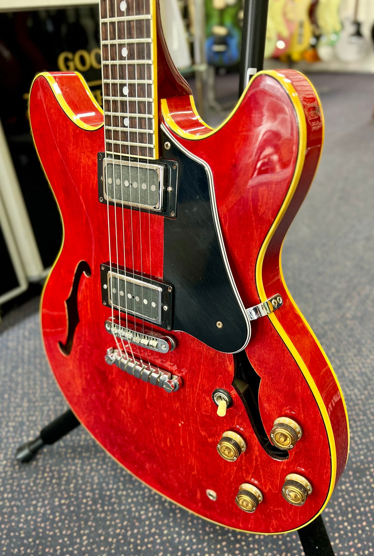 1981 Ibanez AS-100 w/ Charles Cilia P90 Pickups + Extras W/ Hard case (Pre Owned)-Ibanez-Infinite Music