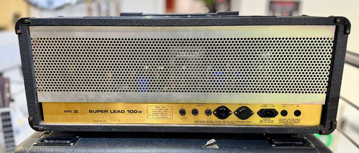 1989 Marshall JCM800 1959 MKII Super Lead Valve Head...Signed by Jim Marshall ( Pre Owned)-Marshall-Infinite Music