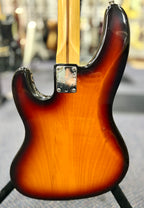 1992 Fender American Standard "Longhorn" Jazz Bass - 3 Tone Burst W/- Hard Case ( Pre Owned )-Fender-Infinite Music