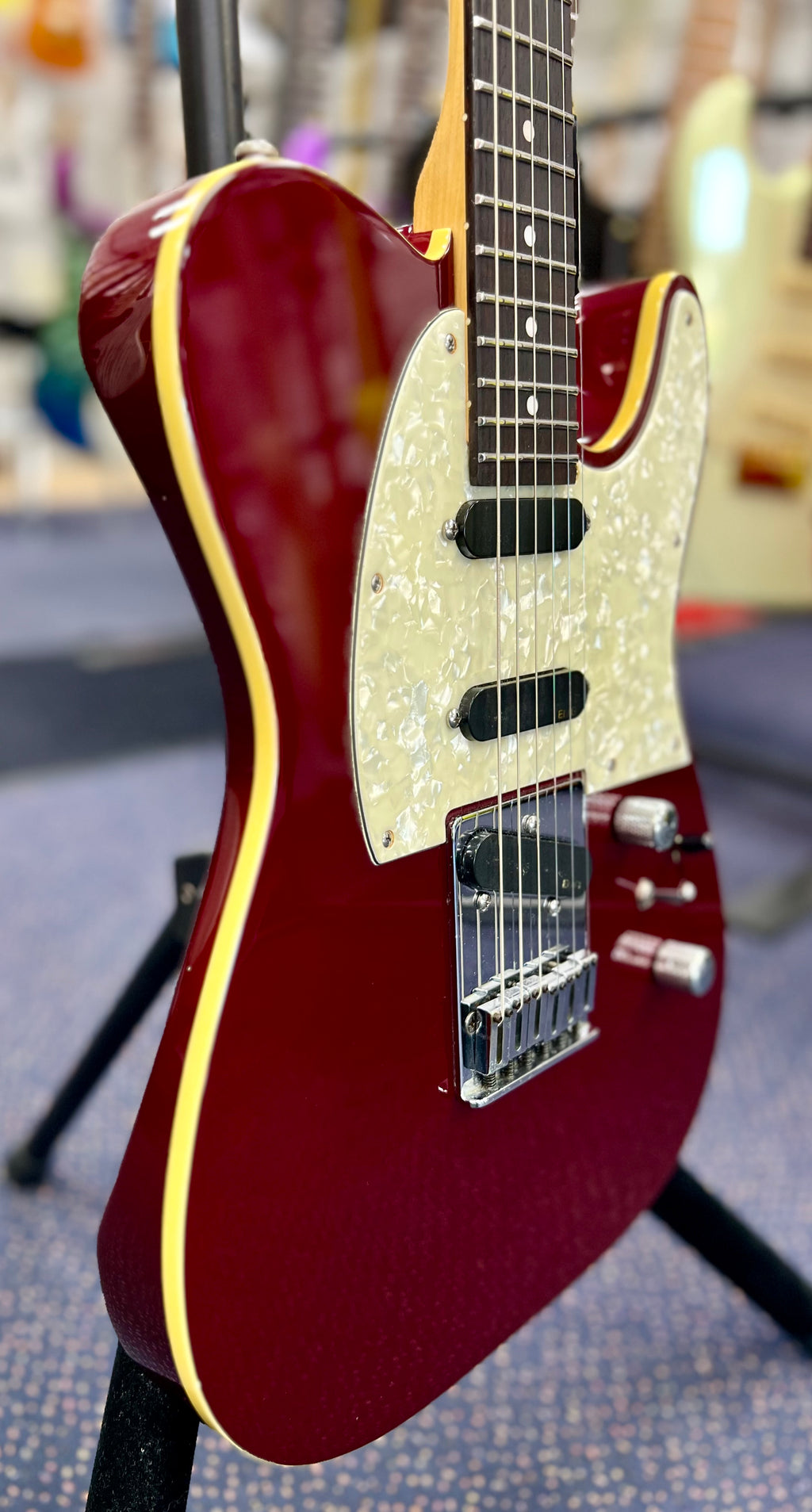 1993 Charvel TE Custom ( Japan) with EMG Pickups and Stainless Steel Frets W/- Hardcase ( Pre Owned )-Charvel-Infinite Music