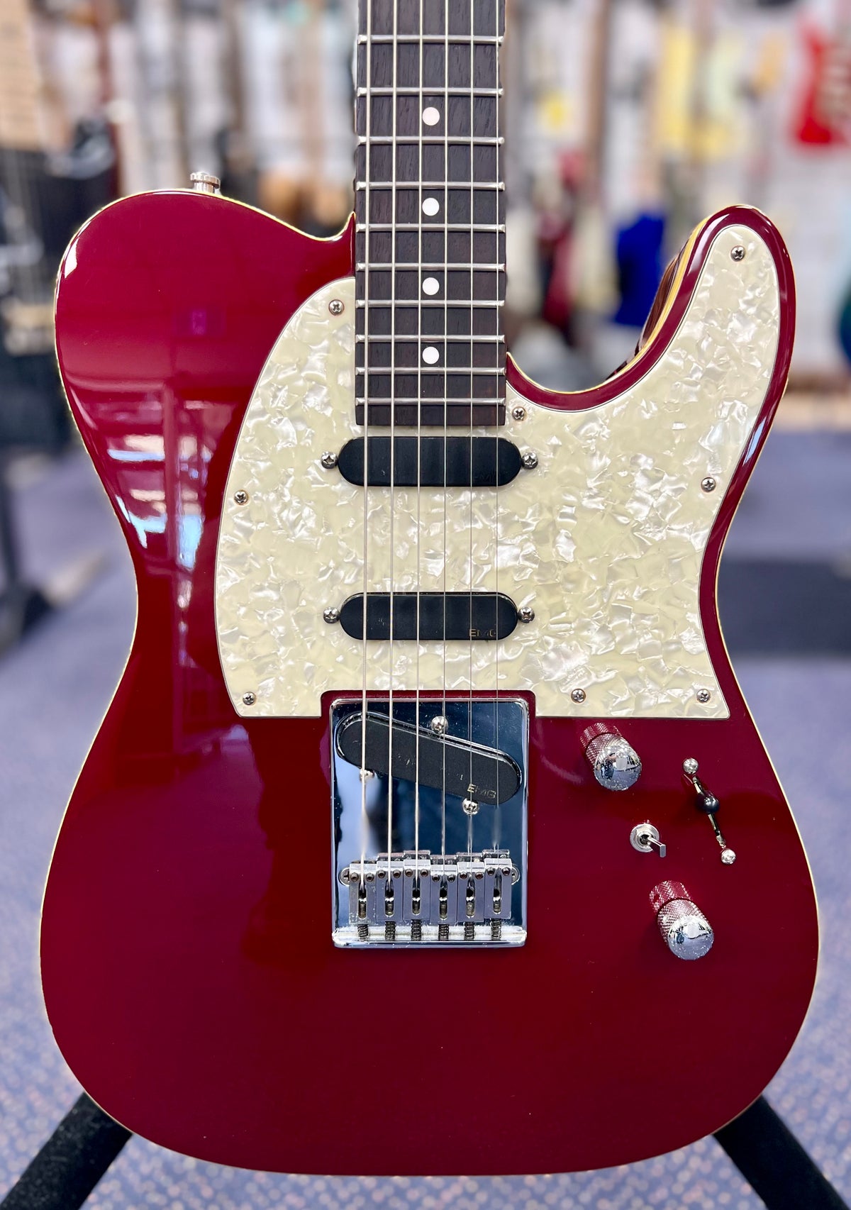 1993 Charvel TE Custom ( Japan) with EMG Pickups and Stainless Steel Frets W/- Hardcase ( Pre Owned )-Charvel-Infinite Music
