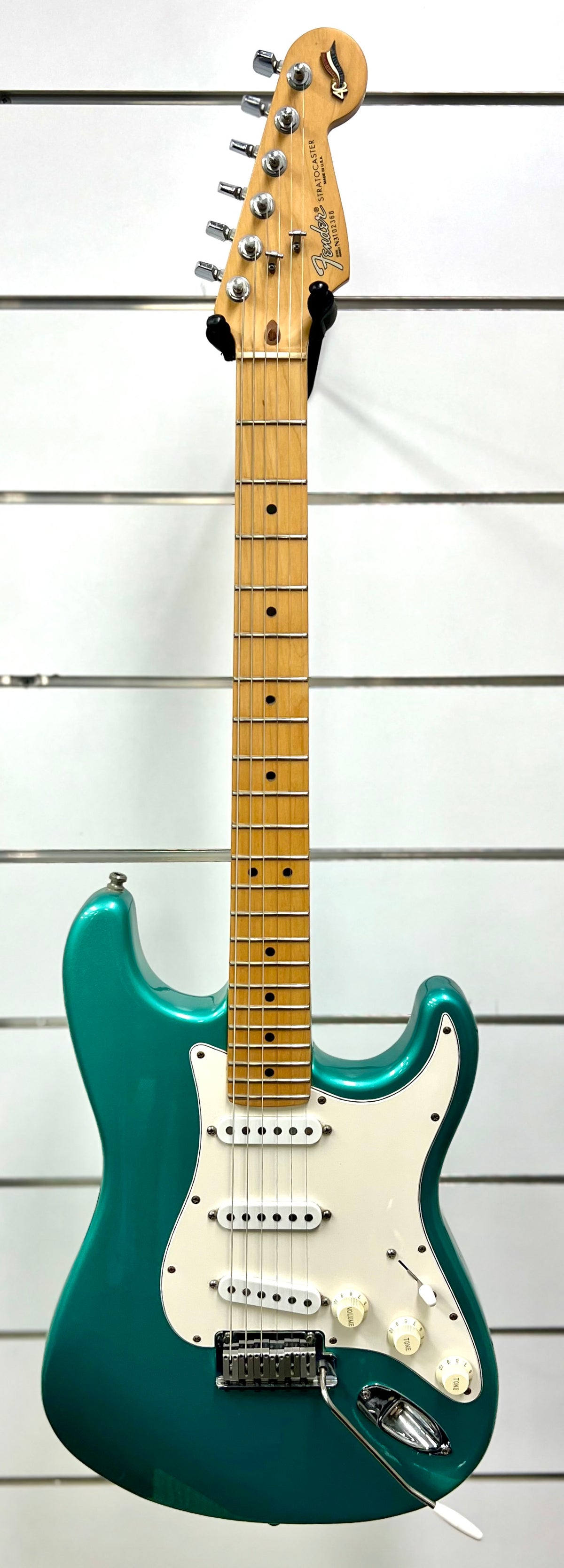 1994 Fender 40th Anniversary American Standard Strat -Caribbean Mist w/ Tweed Hard Case (Pre Owned)-Fender-Infinite Music