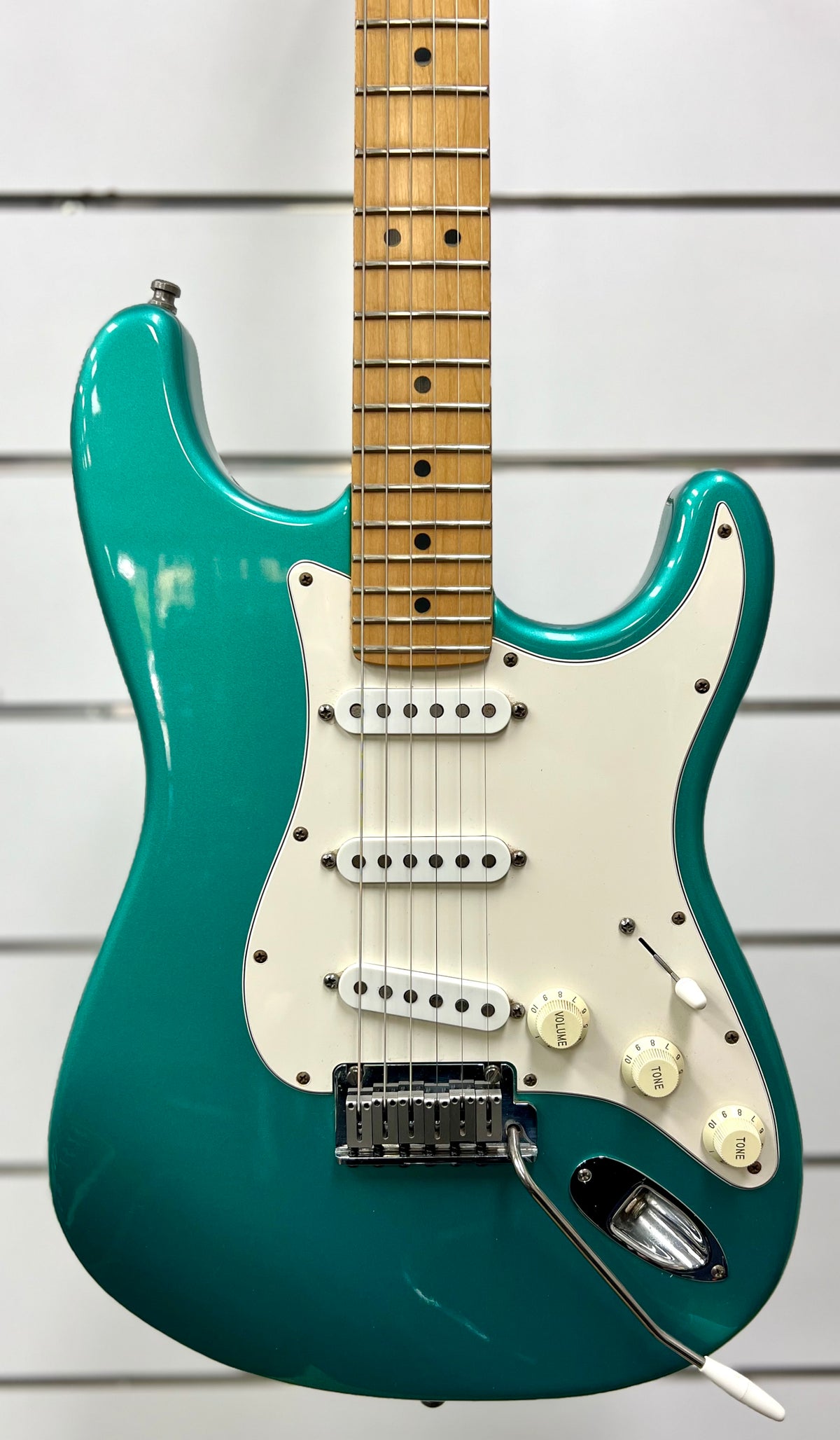 1994 Fender 40th Anniversary American Standard Strat -Caribbean Mist w/ Tweed Hard Case (Pre Owned)-Fender-Infinite Music