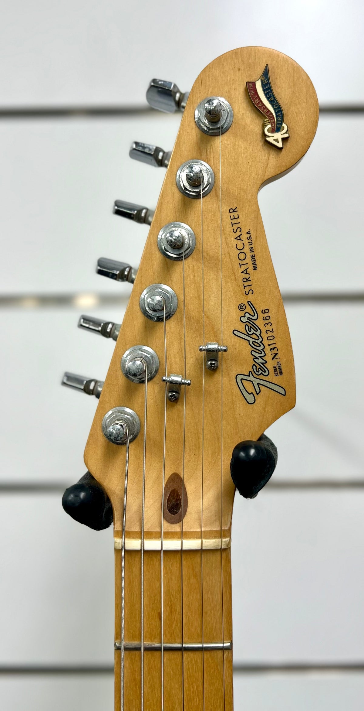 1994 Fender 40th Anniversary American Standard Strat -Caribbean Mist w/ Tweed Hard Case (Pre Owned)-Fender-Infinite Music