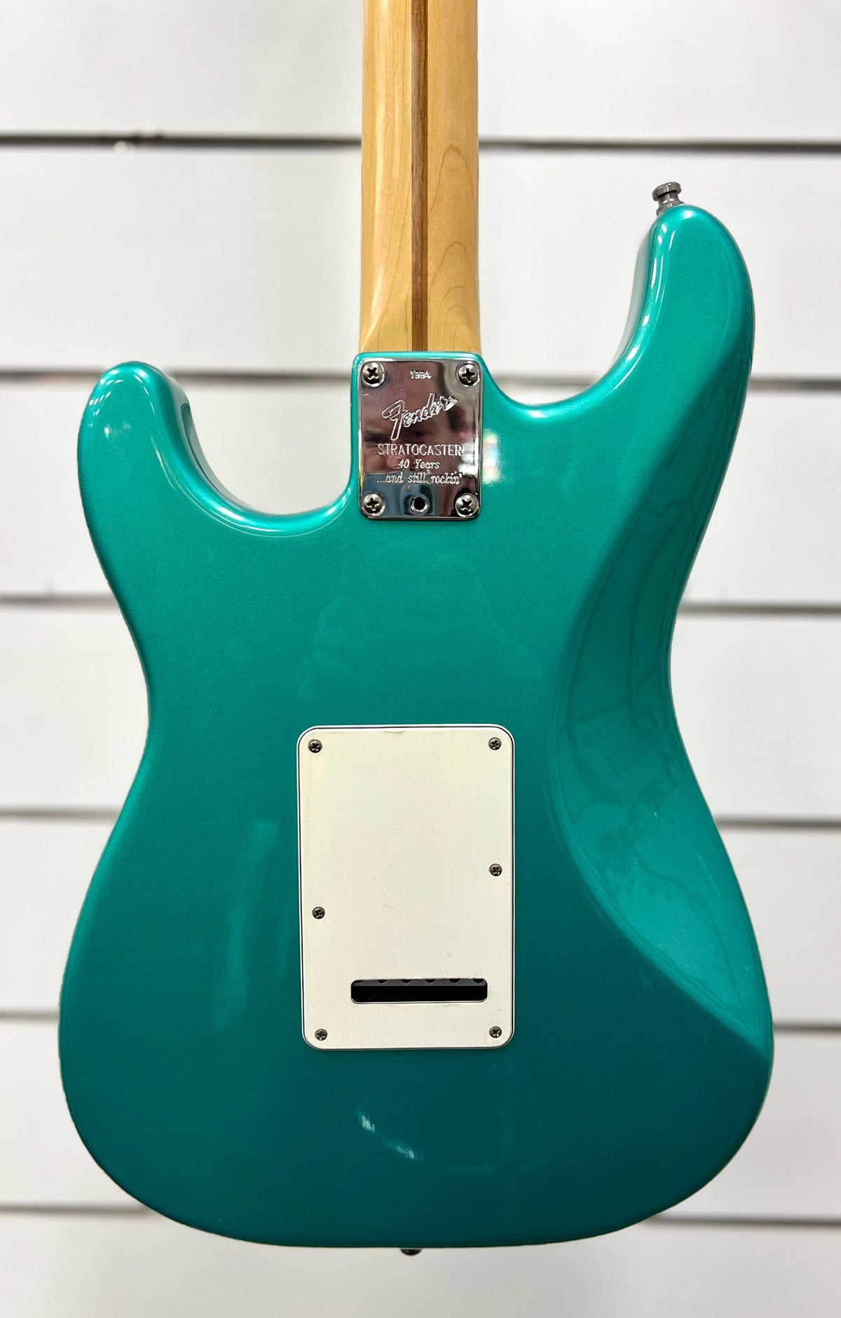 1994 Fender 40th Anniversary American Standard Strat -Caribbean Mist w/ Tweed Hard Case (Pre Owned)-Fender-Infinite Music