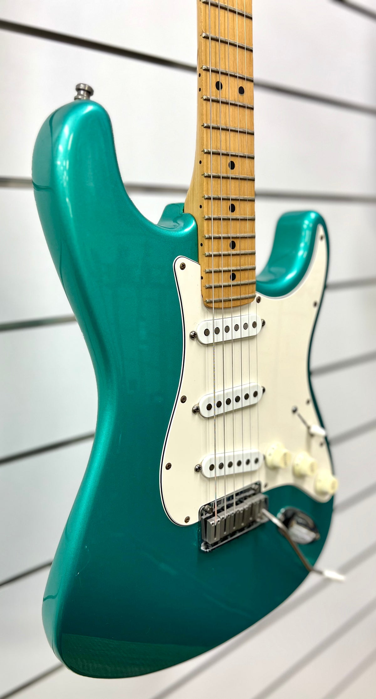 1994 Fender 40th Anniversary American Standard Strat -Caribbean Mist w/ Tweed Hard Case (Pre Owned)-Fender-Infinite Music