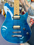 2000 Peavey USA EVH Wolfgang Standard Hardtail Electric Guitar - Trans Blue Flame Maple W/-Hard Case (Pre Owned)-Peavey-Infinite Music