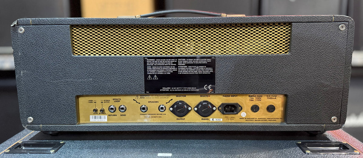 2007 Marshall 1987X 50W Valve Head W/ Padded Cover - (Pre Owned)-Marshall-Infinite Music