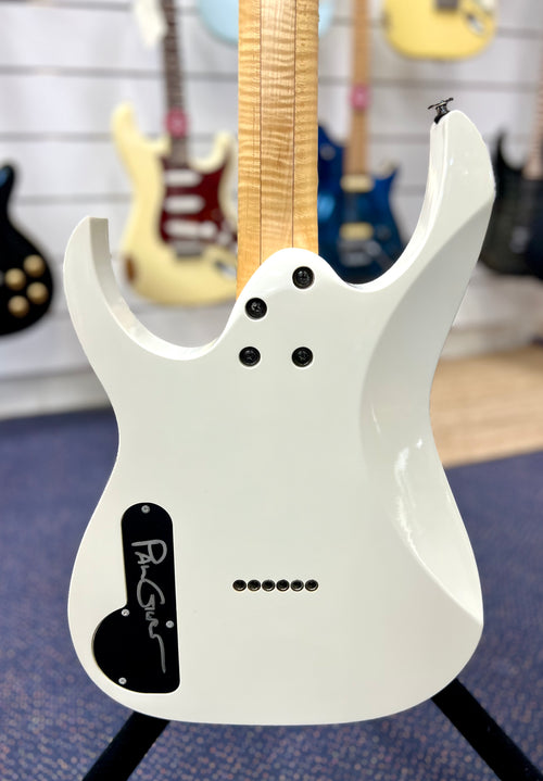2008 Ibanez Japan PGM301-WH (Signed) Paul Gilbert Signature guitar W/- case etc (Pre Owned)-Ibanez-Infinite Music
