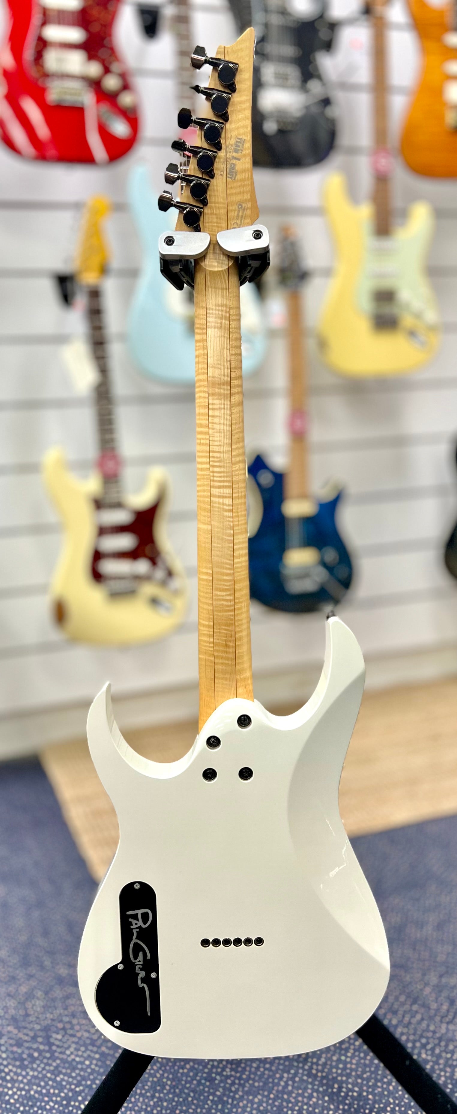 2008 Ibanez Japan PGM301-WH (Signed) Paul Gilbert Signature guitar W/- case etc (Pre Owned)-Ibanez-Infinite Music