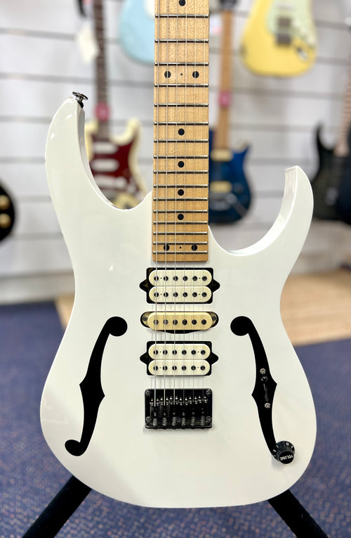 2008 Ibanez Japan PGM301-WH (Signed) Paul Gilbert Signature guitar W/- case etc (Pre Owned)-Ibanez-Infinite Music