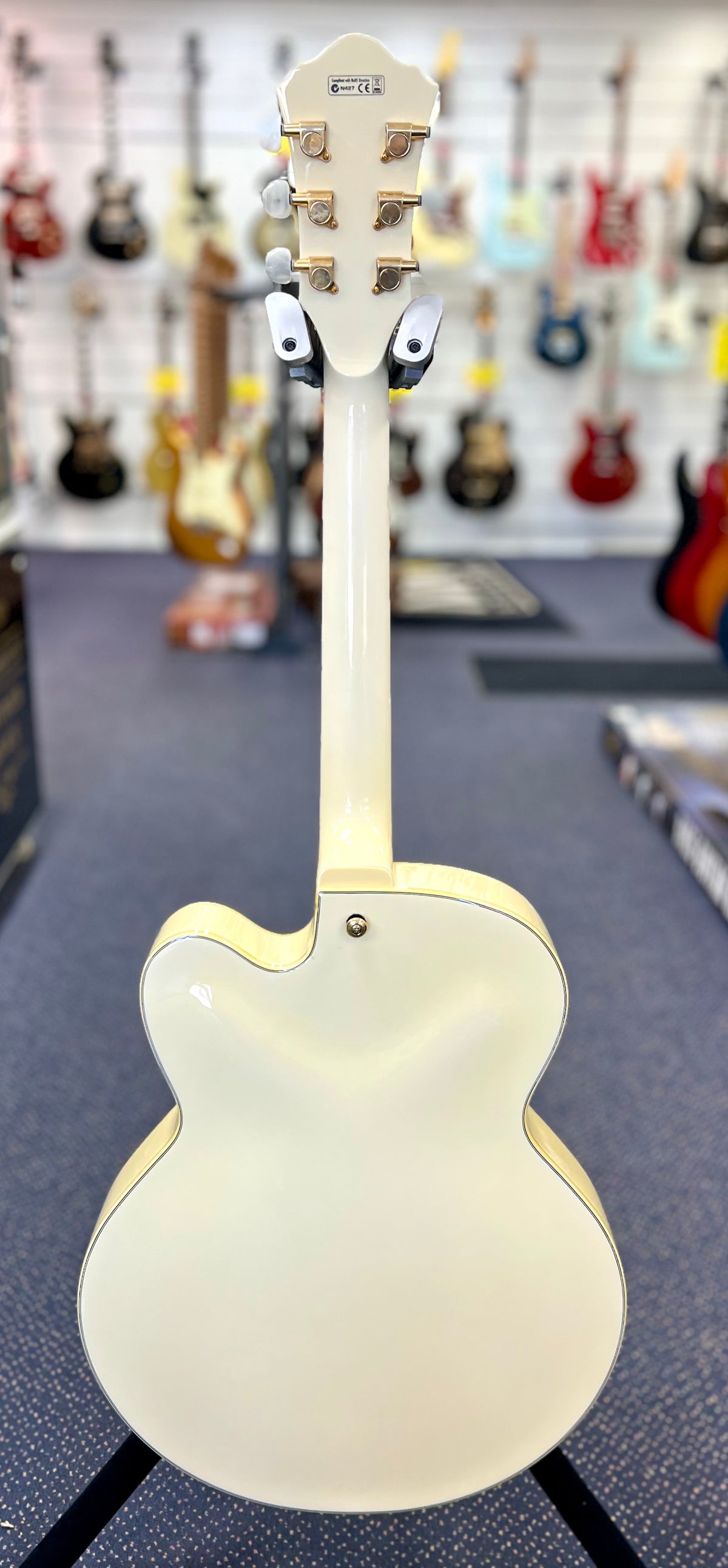 2009 Ibanez Artcore AF75TDG-IV-12-01-TV Jones Pickups -Ivory W/- Hardcase ( Pre Owned)-Ibanez-Infinite Music