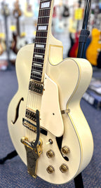 2009 Ibanez Artcore AF75TDG-IV-12-01-TV Jones Pickups -Ivory W/- Hardcase ( Pre Owned)-Ibanez-Infinite Music
