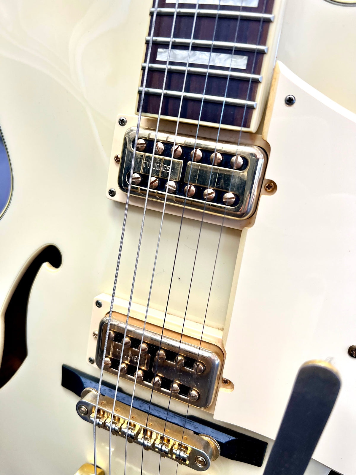 2009 Ibanez Artcore AF75TDG-IV-12-01-TV Jones Pickups -Ivory W/- Hardcase ( Pre Owned)-Ibanez-Infinite Music