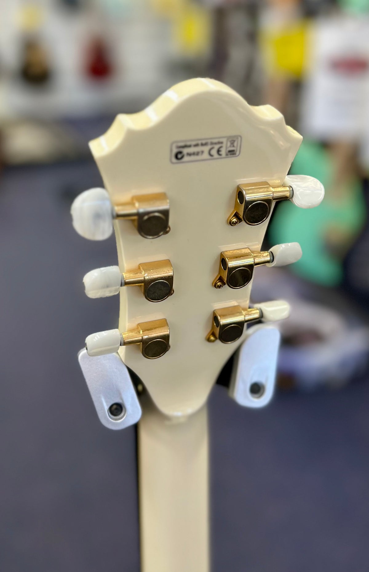 2009 Ibanez Artcore AF75TDG-IV-12-01-TV Jones Pickups -Ivory W/- Hardcase ( Pre Owned)-Ibanez-Infinite Music