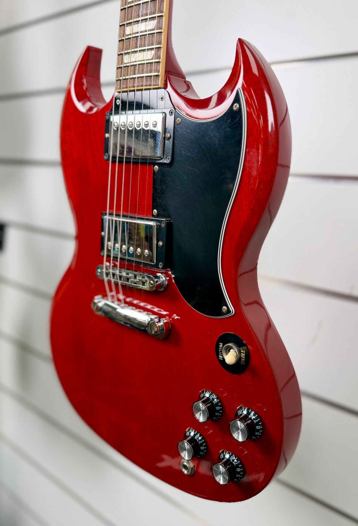 2010 Gibson SG Standard 61 Reissue - Heritage Cherry W/- Hard Case (Pre Owned)-Gibson-Infinite Music