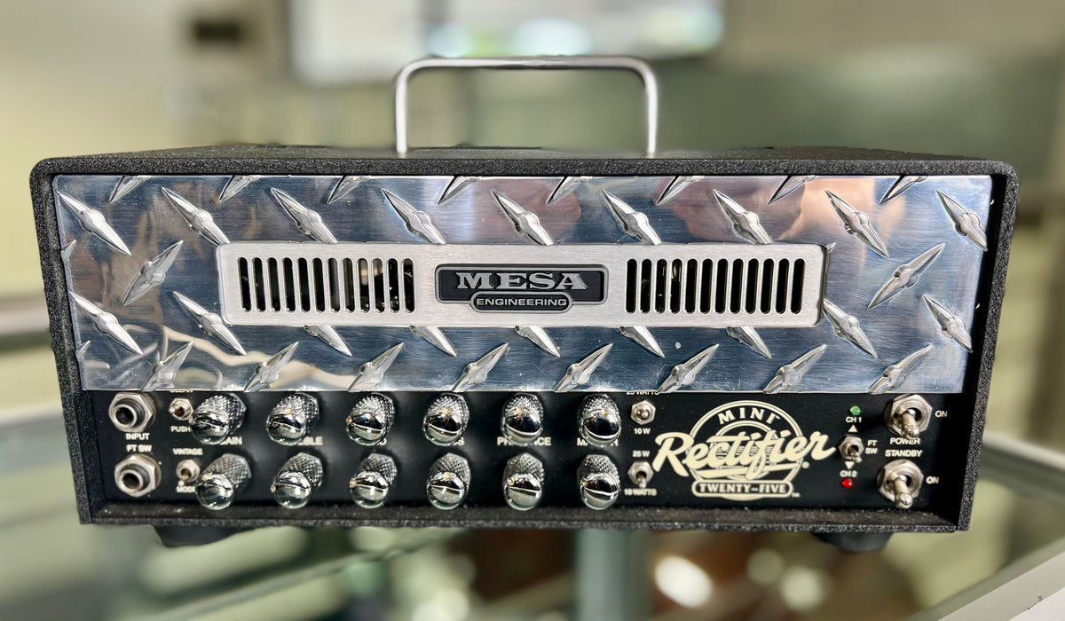 2011 Mesa Boogie Mini Rectifier 25 Valve Amplifier Head w/ Footswitch and Bag (Pre-Owned)-Mesa Boogie-Infinite Music