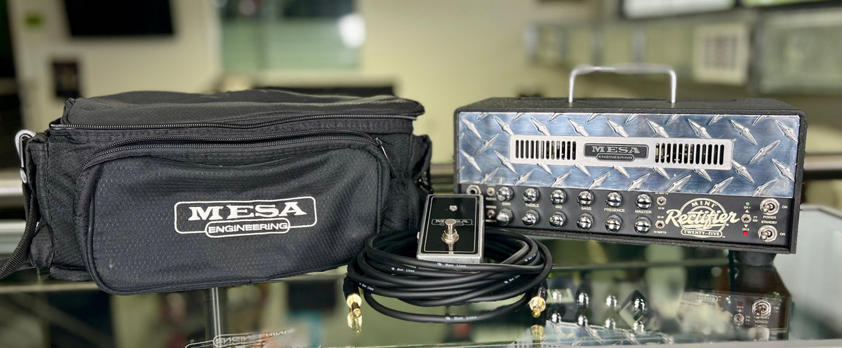 2011 Mesa Boogie Mini Rectifier 25 Valve Amplifier Head w/ Footswitch and Bag (Pre-Owned)-Mesa Boogie-Infinite Music