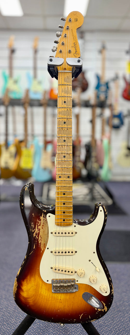 2012 Fender Custom Shop '56 Heavy Relic Stratocaster - Faded 2 Color Sunburst W/Case & Acc's (Pre Owned)-Fender-Infinite Music