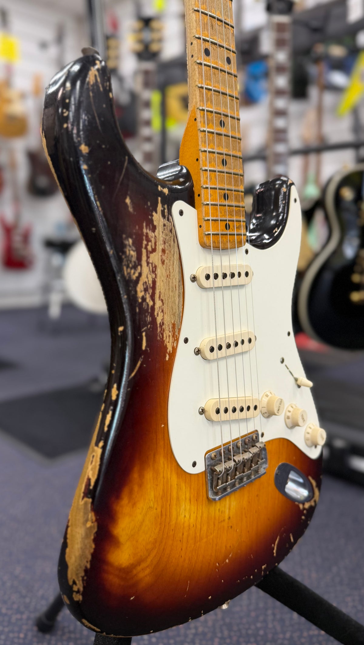 2012 Fender Custom Shop '56 Heavy Relic Stratocaster - Faded 2 Color Sunburst W/Case & Acc's (Pre Owned)-Fender-Infinite Music