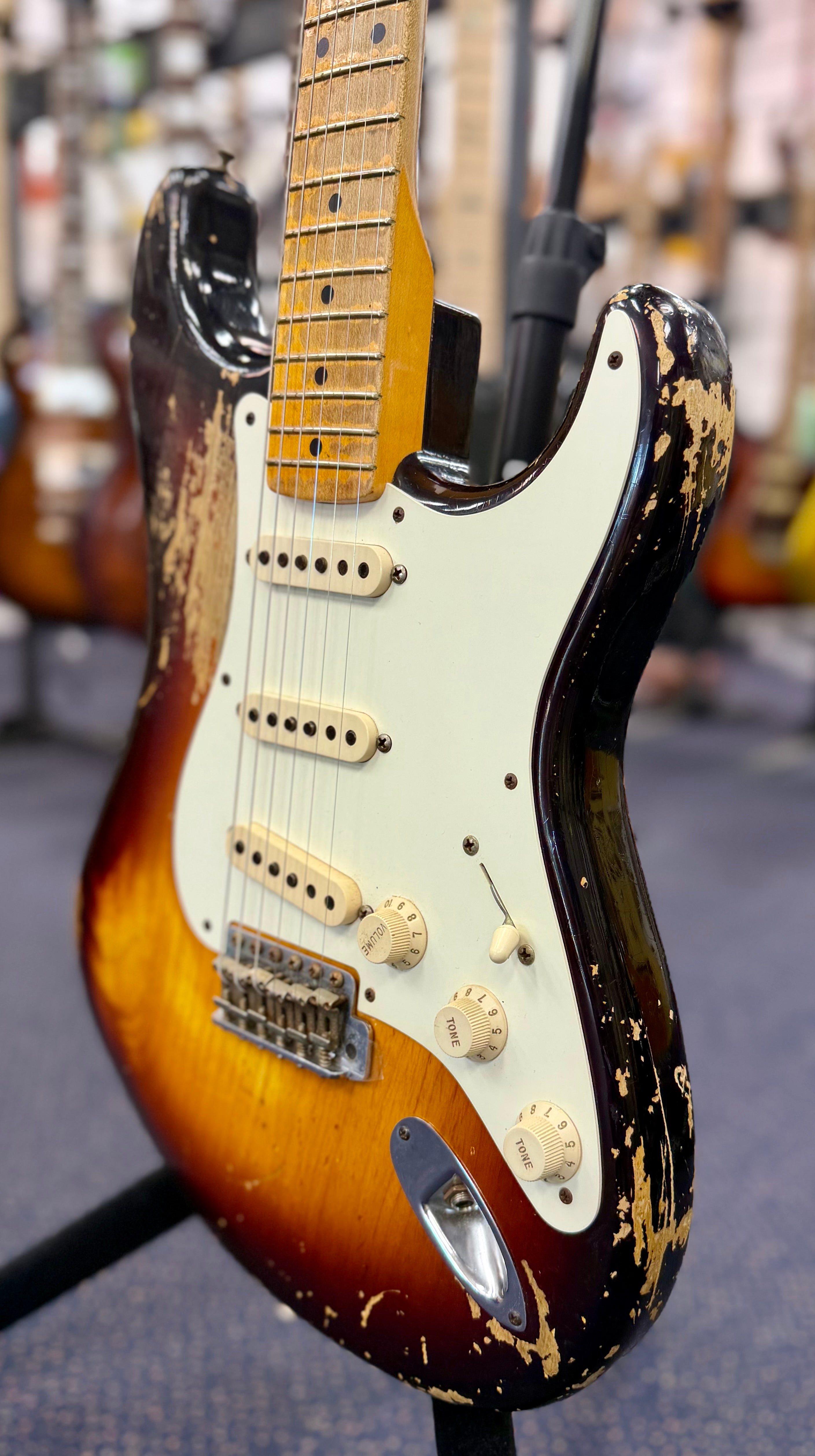 2012 Fender Custom Shop '56 Heavy Relic Stratocaster - Faded 2 Color Sunburst W/Case & Acc's (Pre Owned)-Fender-Infinite Music