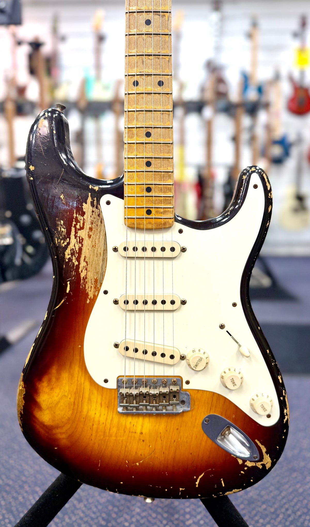 2012 Fender Custom Shop '56 Heavy Relic Stratocaster - Faded 2 Color Sunburst W/Case & Acc's (Pre Owned)-Fender-Infinite Music