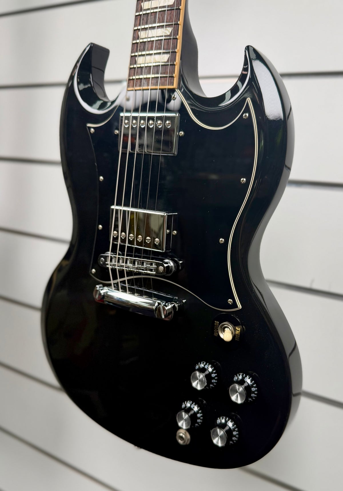 2012 Gibson SG Standard - Ebony W/- Hard Case (Pre Owned)-Gibson-Infinite Music