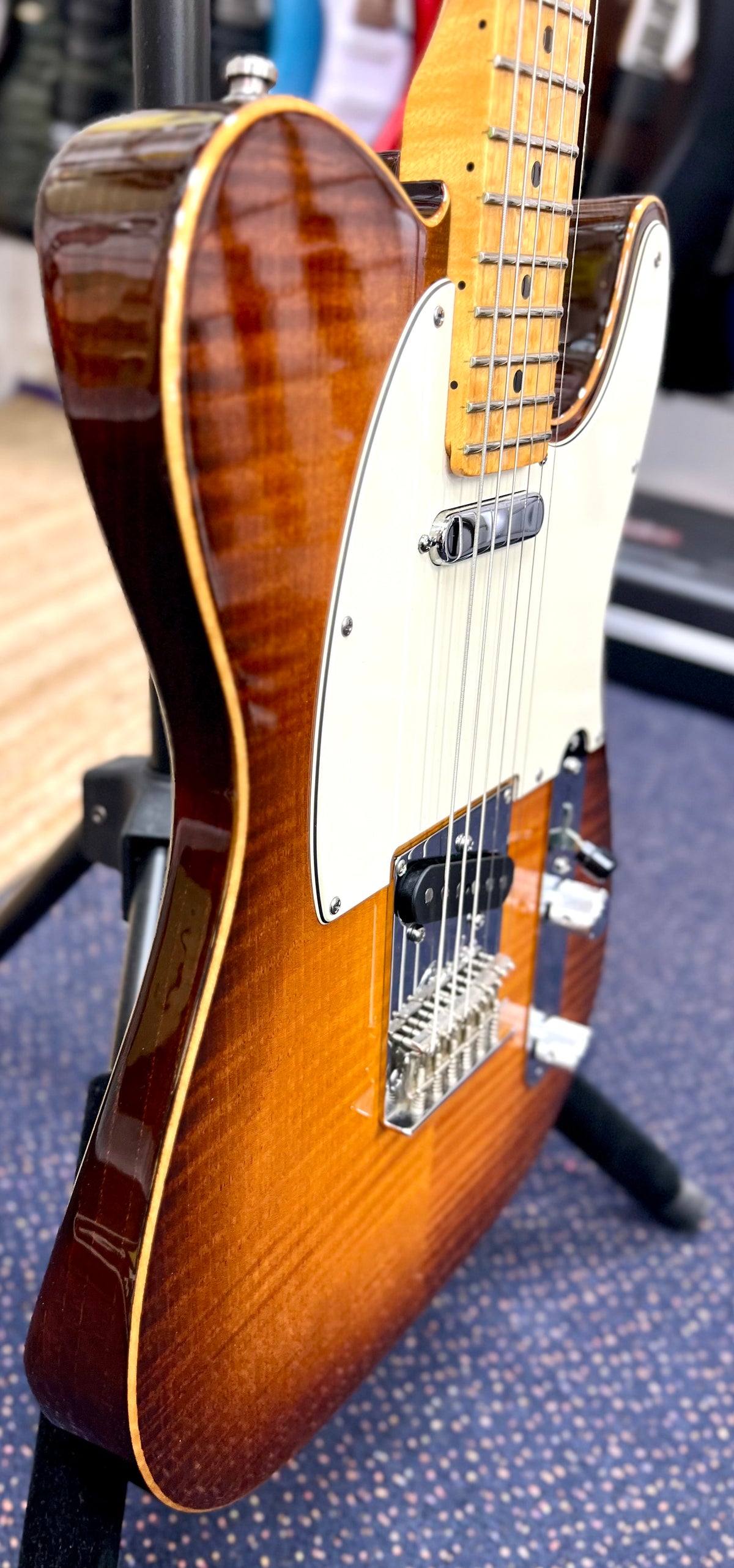 2012 USA Fender Select Telecaster - Flame Maple Violin Burst, Birdseye Maple Neck w/ Hard case (Pre Owned)-Fender-Infinite Music
