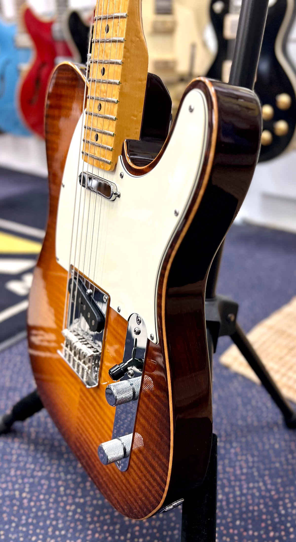 2012 USA Fender Select Telecaster - Flame Maple Violin Burst, Birdseye Maple Neck w/ Hard case (Pre Owned)-Fender-Infinite Music