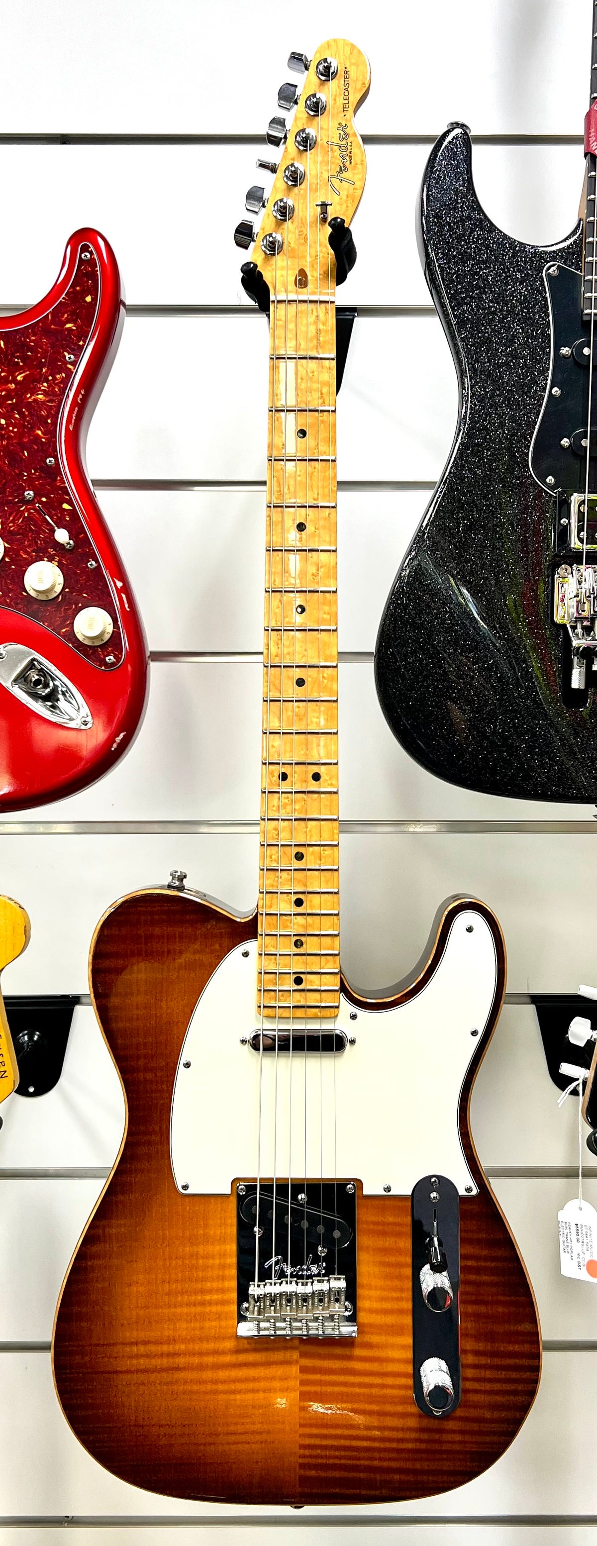 2012 USA Fender Select Telecaster - Flame Maple Violin Burst, Birdseye Maple Neck w/ Hard case (Pre Owned)-Fender-Infinite Music