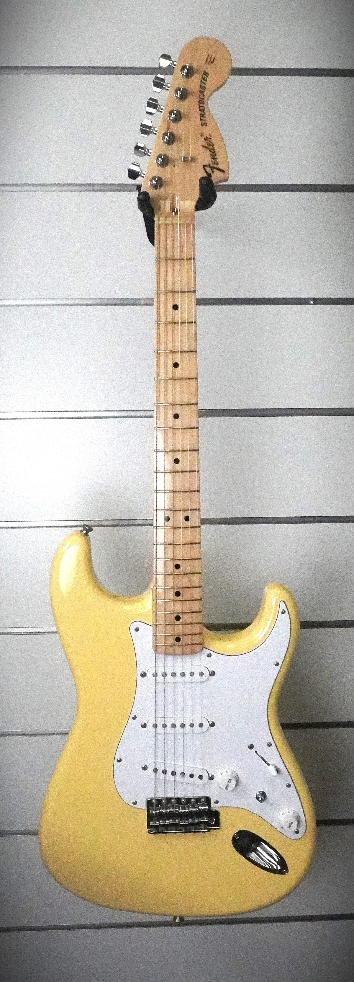 2016 Fender Japan Exclusive 70's Strat Electric Guitar - Vintage Yellow ( Pre Owned )-Fender-Infinite Music