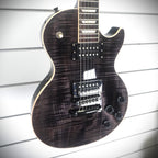 2016 Gibson Les Paul Standard T w/- Mods - Flame Maple - Trans Black w/case ( Pre Owned)-Gibson-Infinite Music