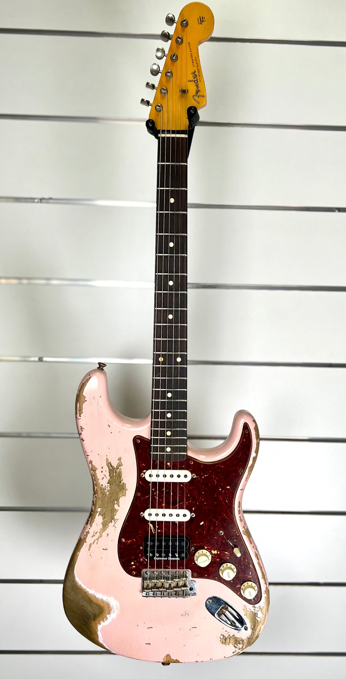 2021 Fender Custom Shop LTD Series 62 Heavy Relic Stratocaster HSS - Shell Pink ( Pre Owned)-Fender-Infinite Music