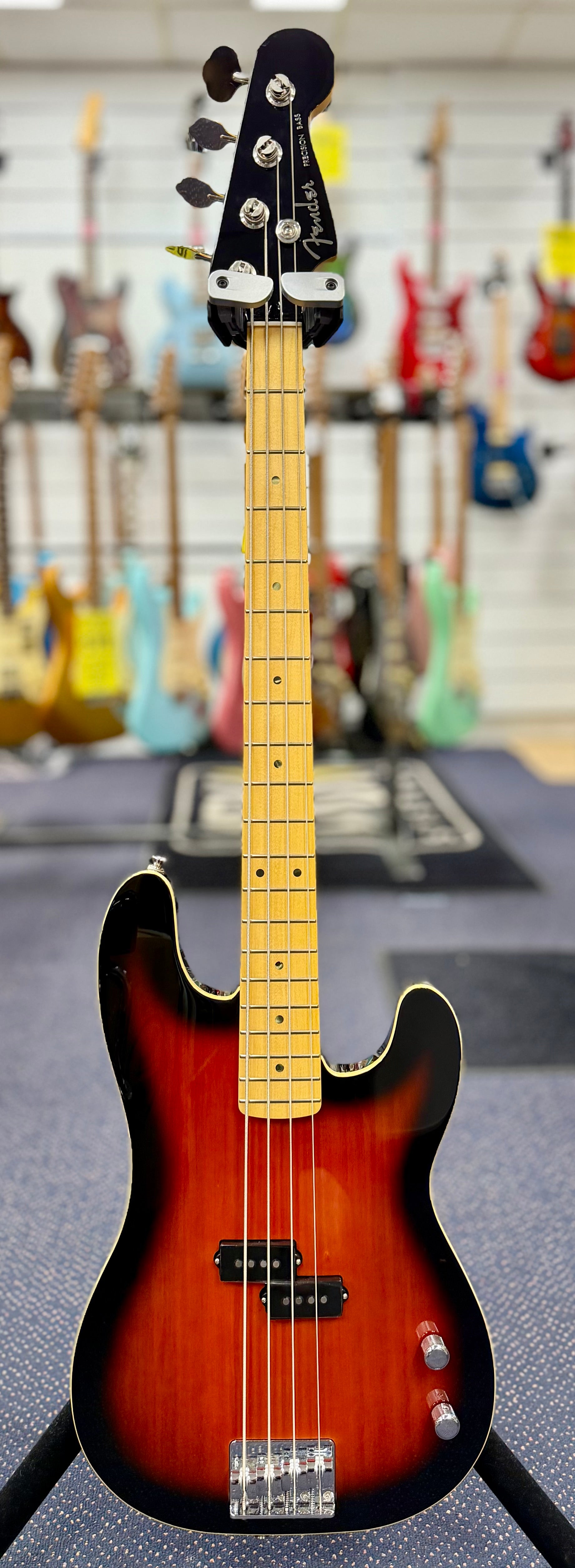 2023 Fender Aerodyne Special Precision Bass - Hot Rod Burst - W/- Bag and Box (Pre Owned)-Fender-Infinite Music