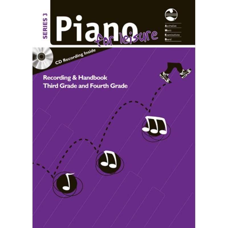AMEB Piano For Leisure Gr 3 To 4 Series 3 Cd/Handbook-AMEB-Infinite Music