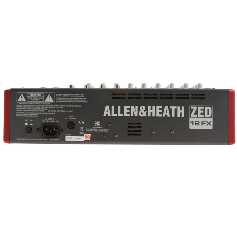 Allen & Heath ZED12FX Multipurpose USB Mixer With Effects-Allen & Heath-Infinite Music