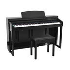 Artesia Pro DP-150e Digital Upright Piano with Bench - Polished Black-Artesia-Infinite Music