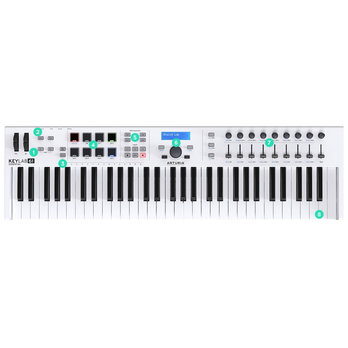 Arturia KeyLab Essential 61 Key MIDI Controller Keyboard-Arturia-Infinite Music