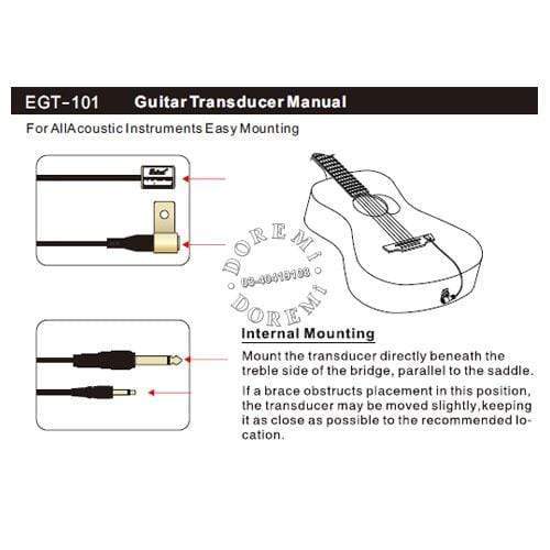 BELCAT EGT101 Piezo Contact Transducer Guitar Pickup-BELCAT-Infinite Music