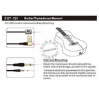 BELCAT EGT101 Piezo Contact Transducer Guitar Pickup-BELCAT-Infinite Music