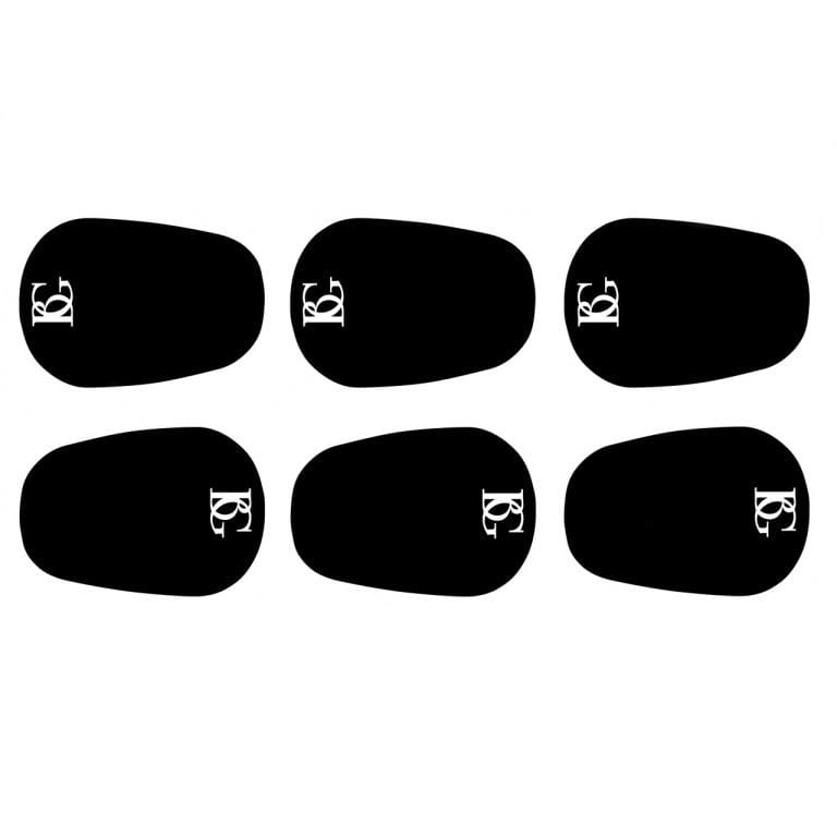 BG Mouthpiece Cushions Sax & Clarinet Large Black 0.8mm - 6 Pcs-BG Frank Bichon-Infinite Music