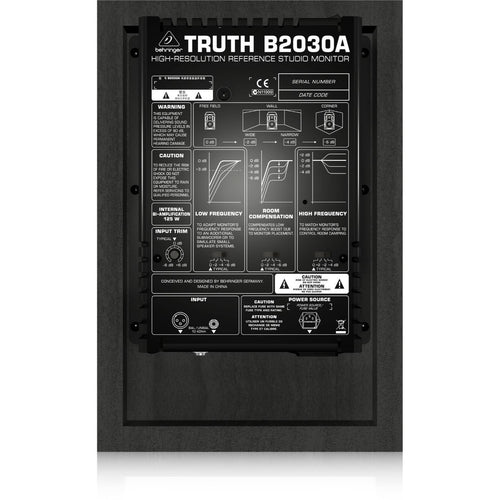 Behringer Truth B2030A Active 2-Way Reference Studio Monitor - Single-Behringer-Infinite Music