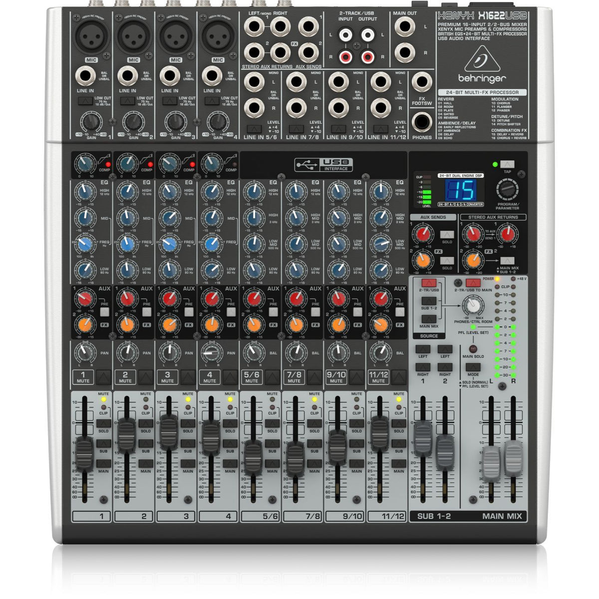 Behringer Xenyx X1622USB 16-Input Mixer-Behringer-Infinite Music