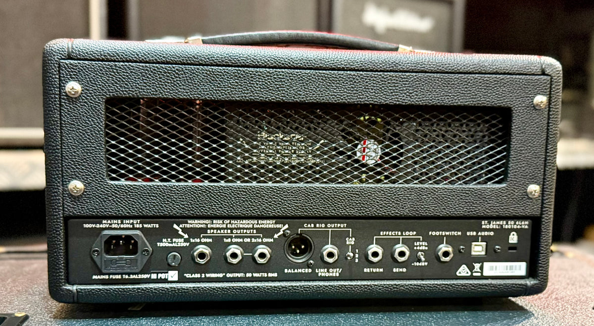 Blackstar St. James 50 6L6 Head 50w W/-Padded soft cover & Footswitch ( Pre Owned )-Blackstar-Infinite Music